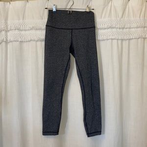 Lululemon gray herringbone wunder under legging